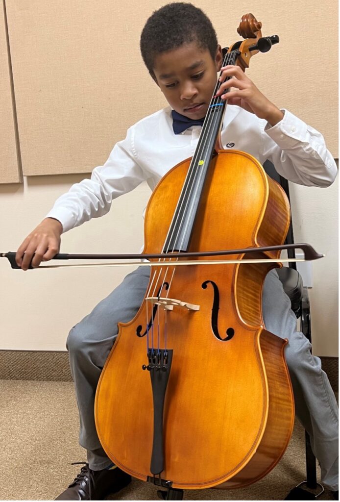 Miles Guillaume playing Cello